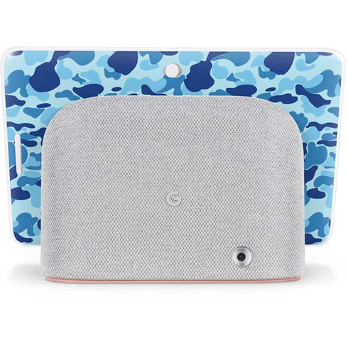 Light Blue Street Camo Google Home Hub Skin