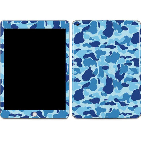 Light Blue Street Camo Apple iPad Skin