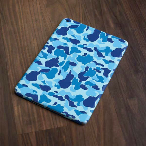 Light Blue Street Camo Apple iPad Skin