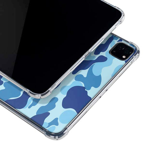 Light Blue Street Camo iPad Pro 11in (2024) Clear Case