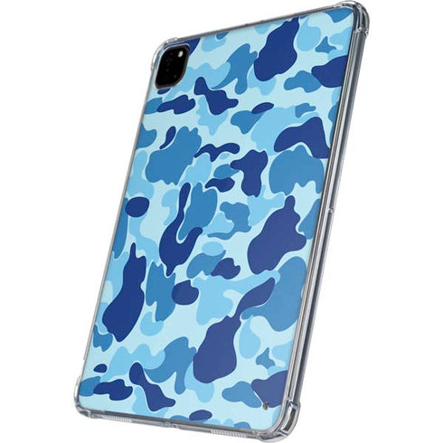 Light Blue Street Camo iPad Pro 11in (2024) Clear Case