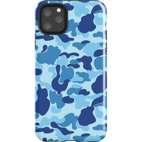 Light Blue Street Camo iPhone Cases