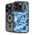 Light Blue Street Camo iPhone Cases