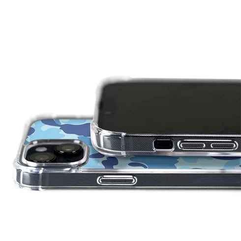 Light Blue Street Camo iPhone 14 MagSafe Case