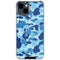 Light Blue Street Camo iPhone 15 Clear Case