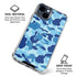 Light Blue Street Camo iPhone 15 Clear Case