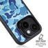 Light Blue Street Camo iPhone 15 Kickstand Case