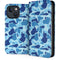 Light Blue Street Camo iPhone 15 Plus Folio Case