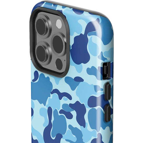 Light Blue Street Camo iPhone 15 Pro Impact Case