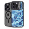 Light Blue Street Camo iPhone 15 Pro Max Kickstand Case