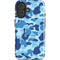 Light Blue Street Camo iPhone 16 Plus Impact Case