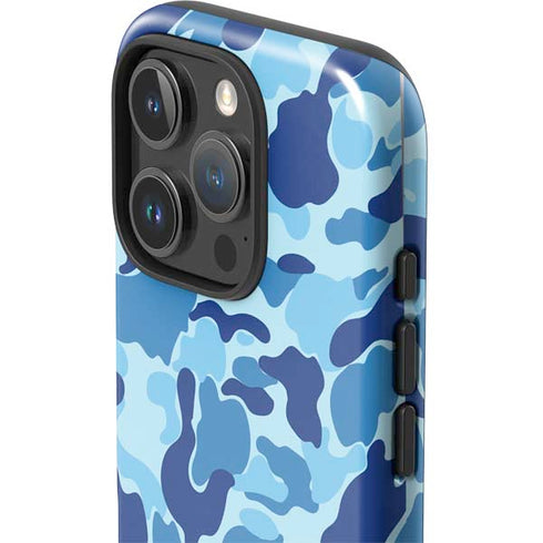 Light Blue Street Camo iPhone 16 Pro Max Impact Case