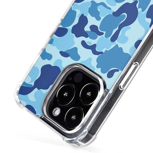 Light Blue Street Camo iPhone 16 Pro Max MagSafe Case