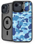 Light Blue Street Camo iPhone 16e Kickstand Case