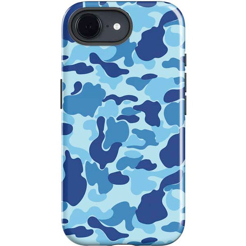 Light Blue Street Camo iPhone 16e Impact Case
