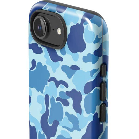 Light Blue Street Camo iPhone 16e Impact Case