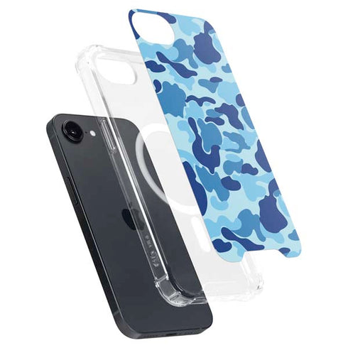 Light Blue Street Camo iPhone 16e MagSafe Case