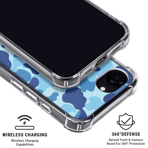 Light Blue Street Camo iPhone 16e MagSafe Case