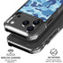 Light Blue Street Camo iPhone 18 Pro Clear Case