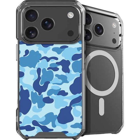 Light Blue Street Camo iPhone 18 Pro Max MagSafe Case
