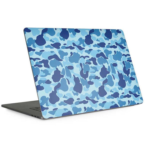 Light Blue Street Camo MacBook Skins