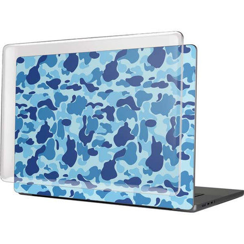Light Blue Street Camo MacBook Cases
