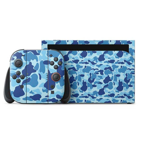Light Blue Street Camo Nintendo Skins