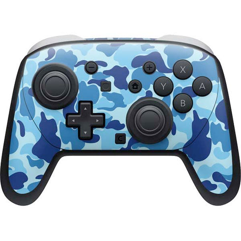 Light Blue Street Camo Nintendo Skins