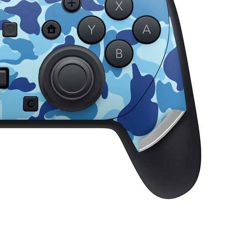 Light Blue Street Camo Nintendo Switch 2 (2025) Pro Controller Skin