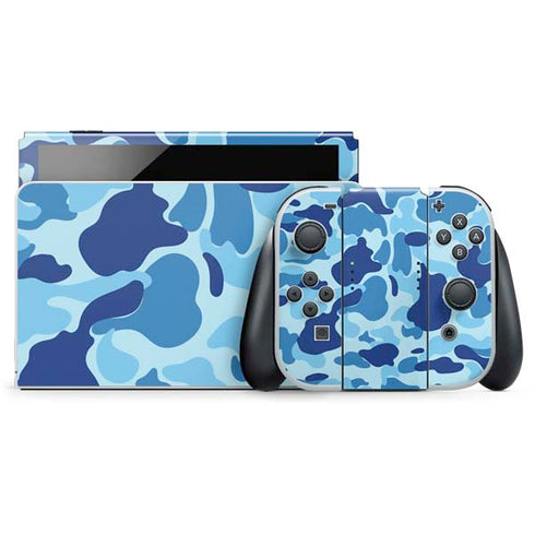 Light Blue Street Camo Nintendo Skins