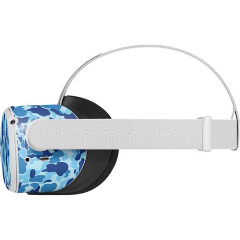 Light Blue Street Camo Oculus Quest 2 Skin