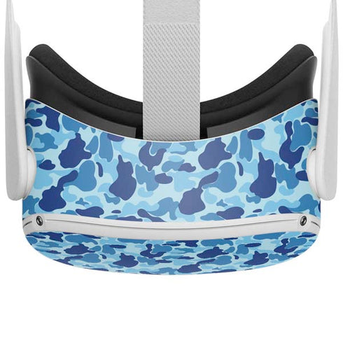 Light Blue Street Camo Oculus Quest 2 Skin