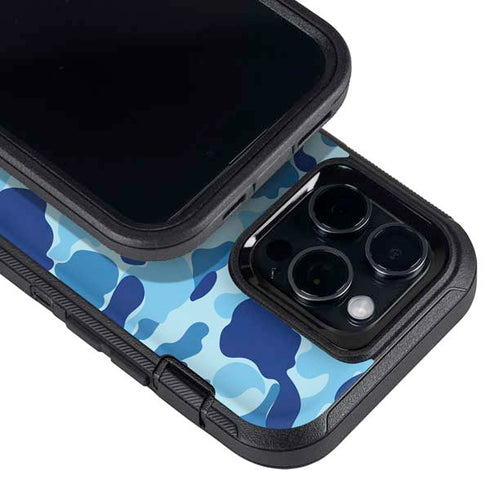 Light Blue Street Camo Otterbox Defender iPhone Skin
