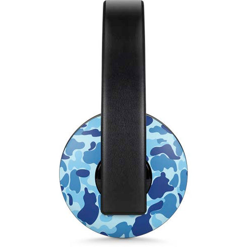 Light Blue Street Camo PlayStation 4 Gold Wireless Headset Skin