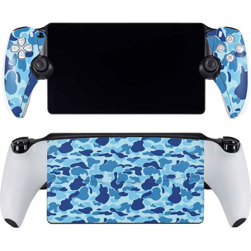 Light Blue Street Camo PlayStation Portal Remote Player Skin