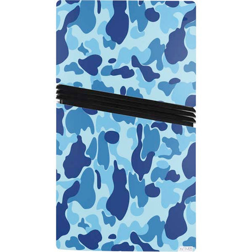 Light Blue Street Camo PS5 Pro Console Skin