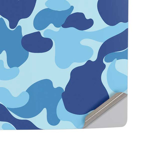 Light Blue Street Camo PS5 Pro Disk Console Skin