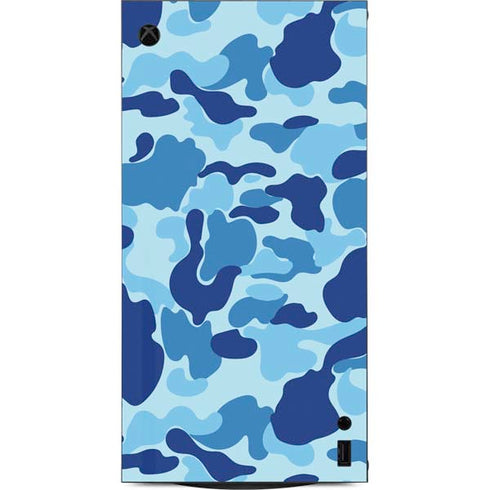 Light Blue Street Camo XBox Series X Digital Edition Console Skin
