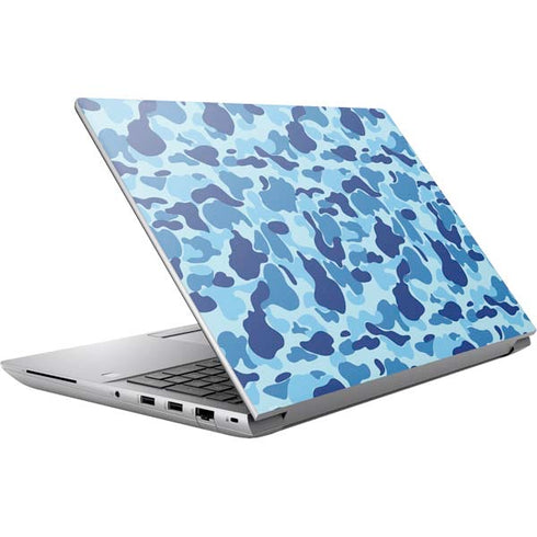 Light Blue Street Camo HP ZBook Fury 16 G10 Skin