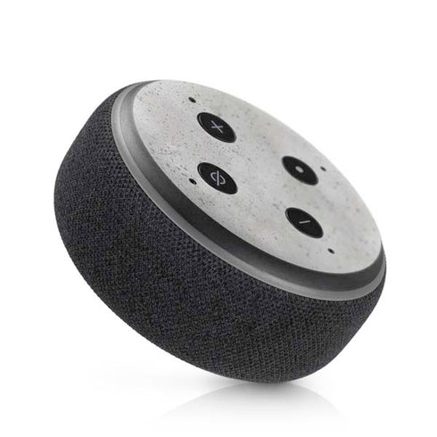 Light Grey Concrete Amazon Echo Dot Skin