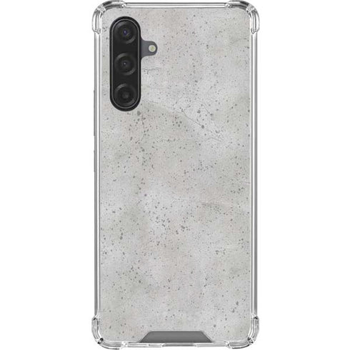 Light Grey Concrete Galaxy A17 Clear Case