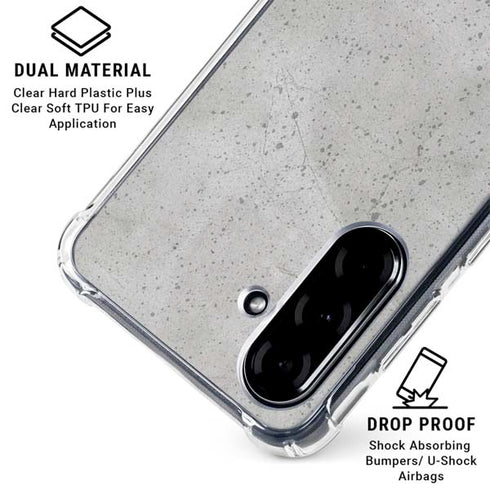 Light Grey Concrete Galaxy A36 5G Clear Case