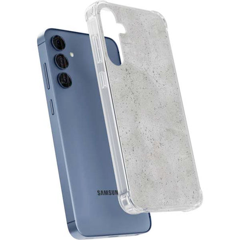 Light Grey Concrete Galaxy A55 5G Clear Case