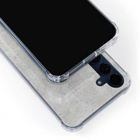 Light Grey Concrete Galaxy A55 5G Clear Case