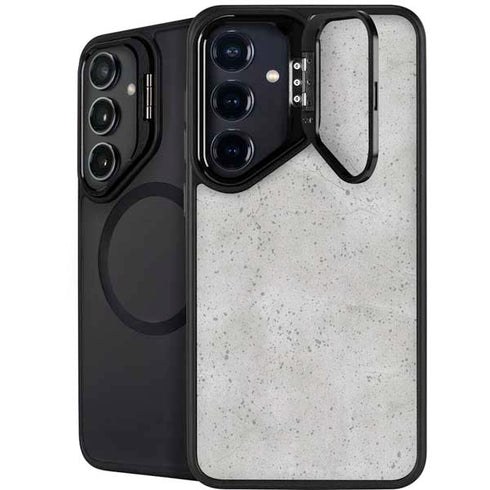 Light Grey Concrete Galaxy S25 Kickstand Case