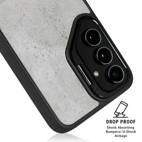 Light Grey Concrete Galaxy S25 Kickstand Case