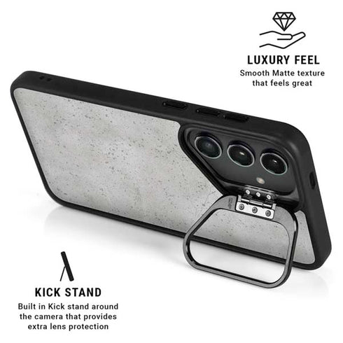 Light Grey Concrete Galaxy S25 Plus Kickstand Case