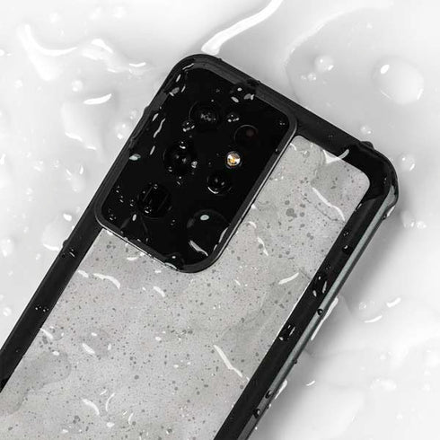 Light Grey Concrete Galaxy S24 Ultra Waterproof Case