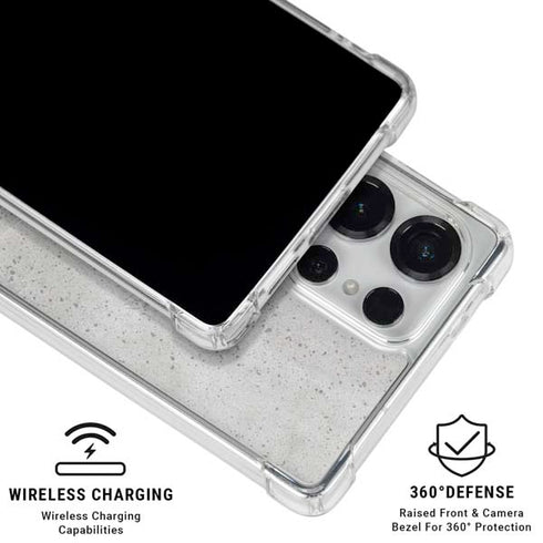 Light Grey Concrete Galaxy S25 Ultra Clear Case