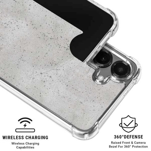 Light Grey Concrete Galaxy S26 Clear Case